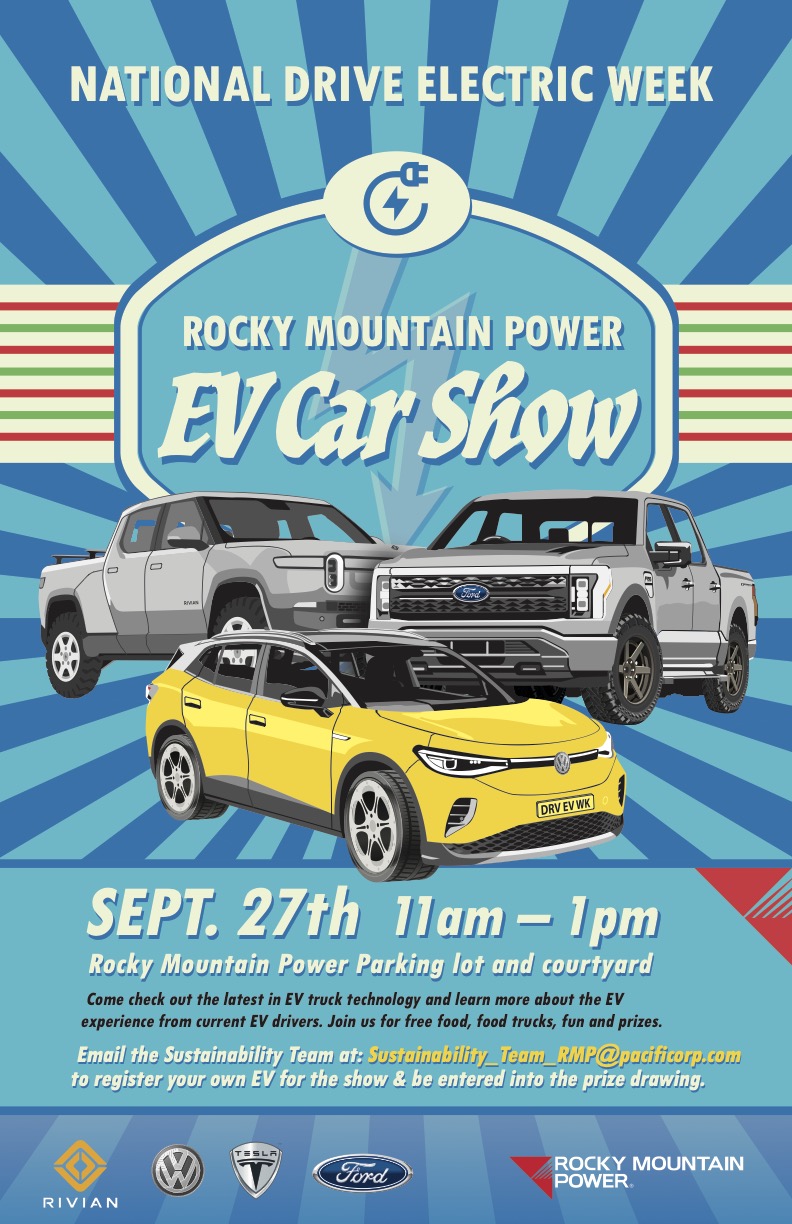 Rocky Mountain Power EV Car Show Utah Climate Action Network